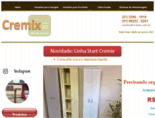 Tablet Screenshot of cremix.com.br